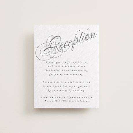 Letterpress Reception Cards