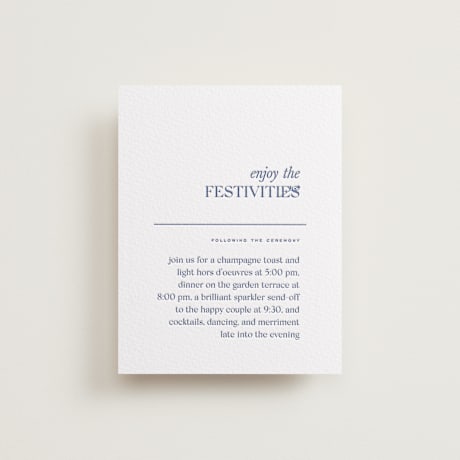 Letterpress Reception Cards