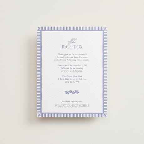 Letterpress Reception Cards