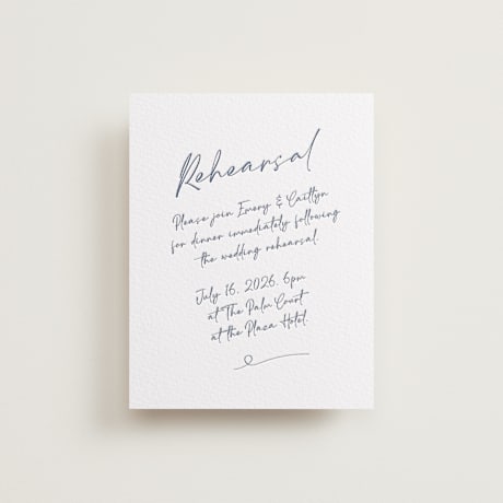 Letterpress Rehearsal Dinner Cards
