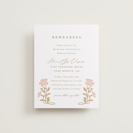 Rehearsal Dinner Cards