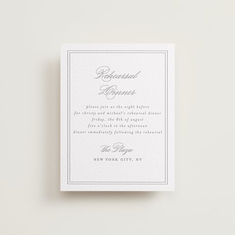 Letterpress Rehearsal Dinner Cards