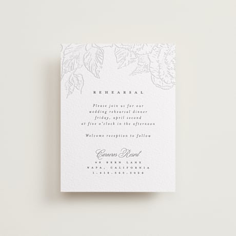 Letterpress Rehearsal Dinner Cards
