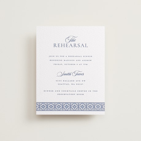 Rehearsal Dinner Cards
