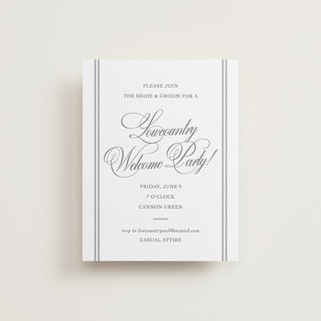 Letterpress Rehearsal Dinner Cards