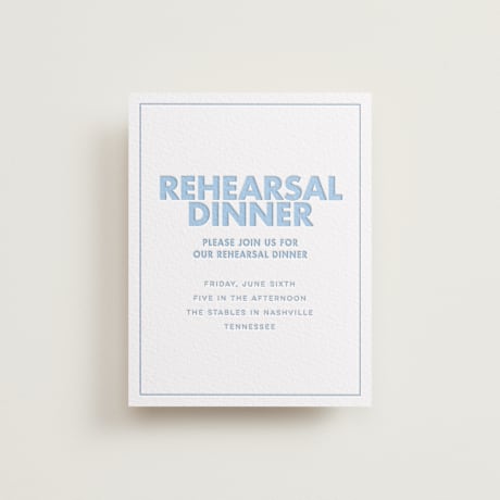 Rehearsal Dinner Cards
