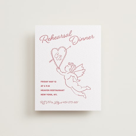Letterpress Rehearsal Dinner Cards