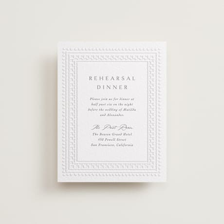 Rehearsal Dinner Cards