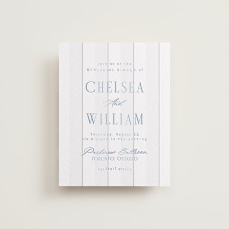 Letterpress Rehearsal Dinner Cards