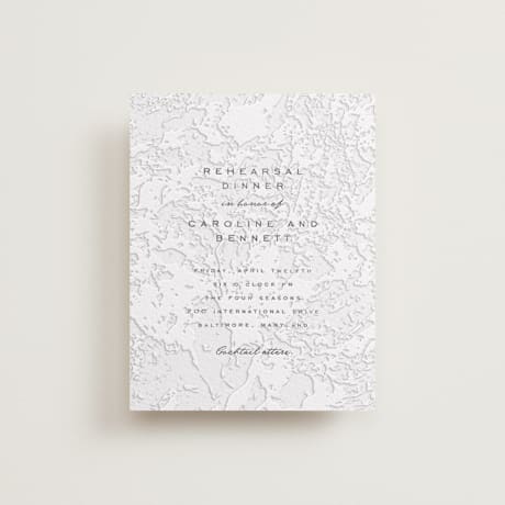 Letterpress Rehearsal Dinner Cards