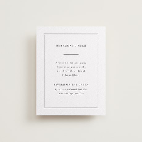 Letterpress Rehearsal Dinner Cards