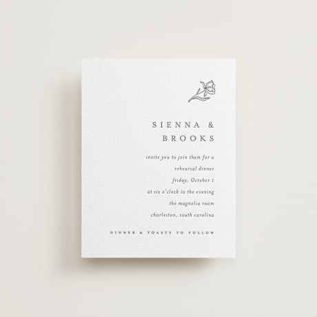 Letterpress Rehearsal Dinner Cards