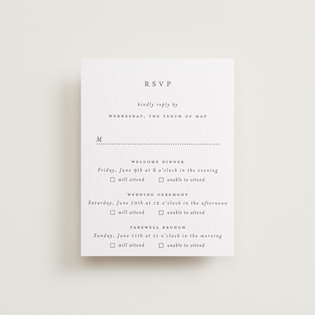 Multi-Event RSVP Cards