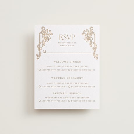 Letterpress Multi-Event RSVP Cards