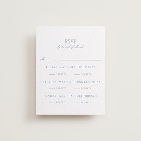 Letterpress Multi-Event RSVP Cards