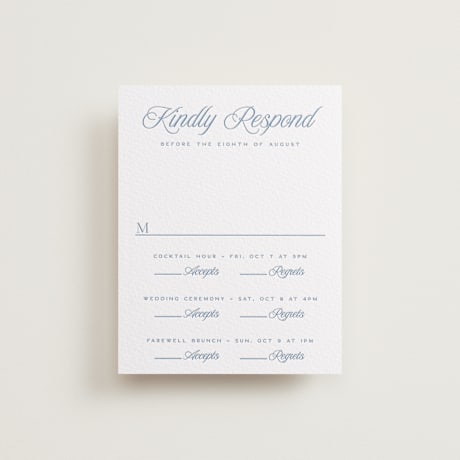 Letterpress Multi-Event RSVP Cards