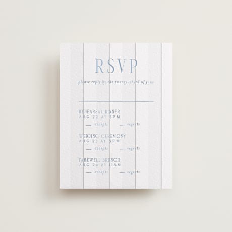 Letterpress Multi-Event RSVP Cards