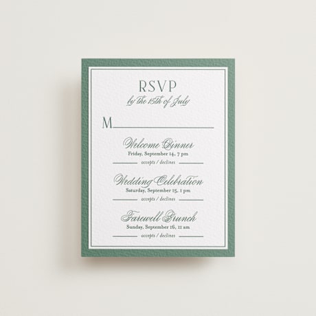 Multi-Event RSVP Cards