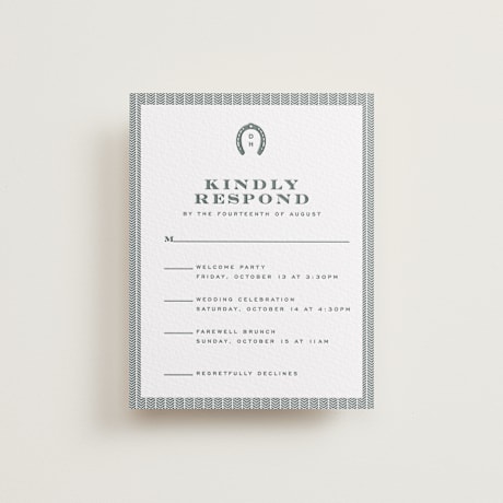 Letterpress Multi-Event RSVP Cards