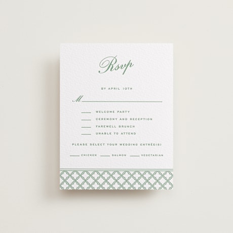 Letterpress Multi-Event RSVP Cards