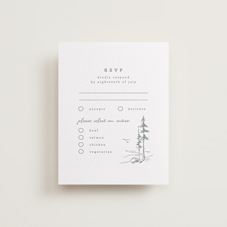 Letterpress RSVP Cards
