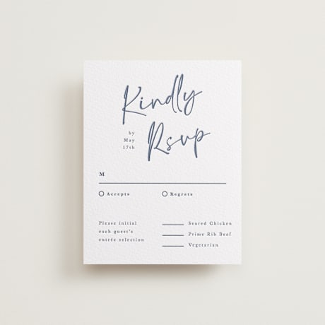 Letterpress RSVP Cards