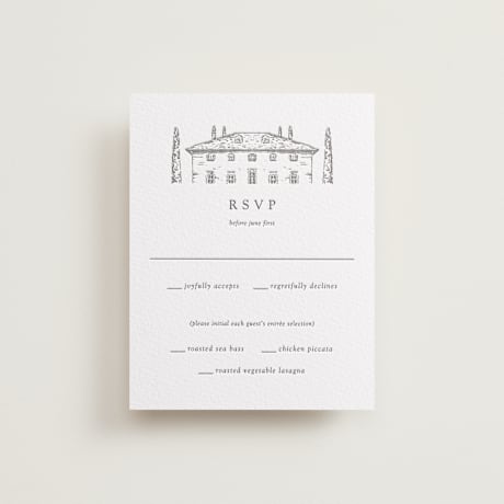 Letterpress RSVP Cards