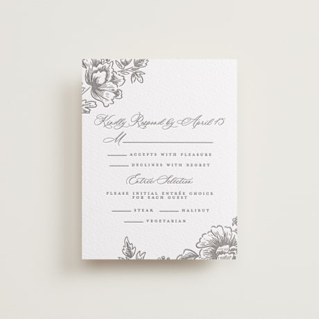 Letterpress RSVP Cards