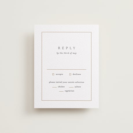 Letterpress RSVP Cards