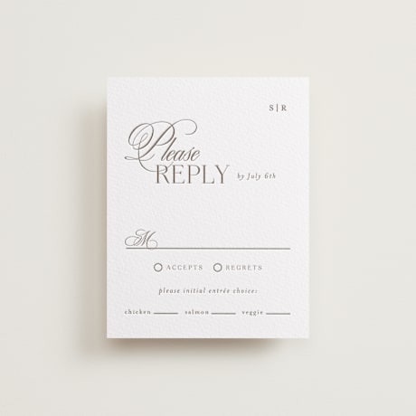 Letterpress RSVP Cards