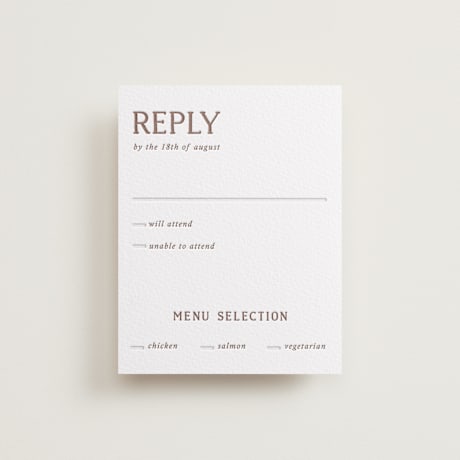 Letterpress RSVP Cards