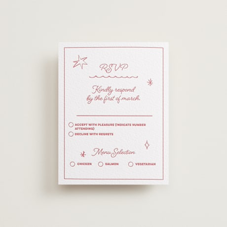 Letterpress RSVP Cards