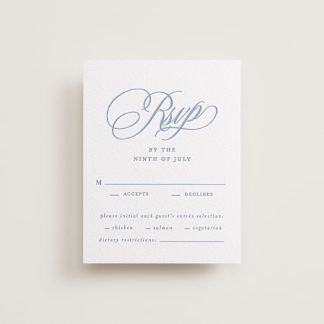 Letterpress RSVP Cards