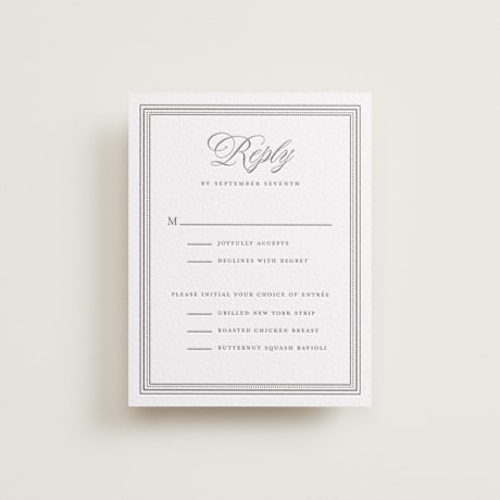 Letterpress RSVP Cards