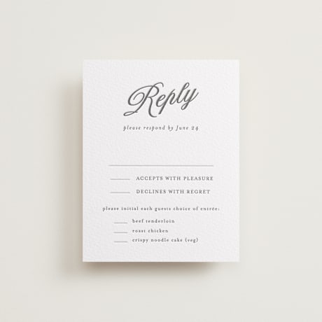 Letterpress RSVP Cards