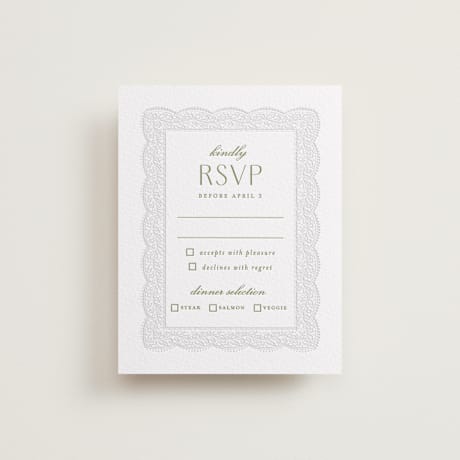 Letterpress RSVP Cards
