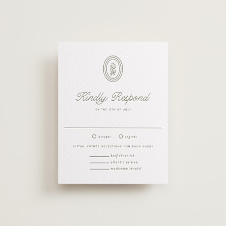 Letterpress RSVP Cards
