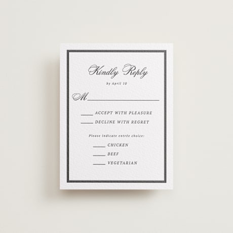 Letterpress RSVP Cards