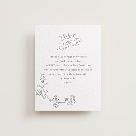 RSVP Online Enclosure Cards