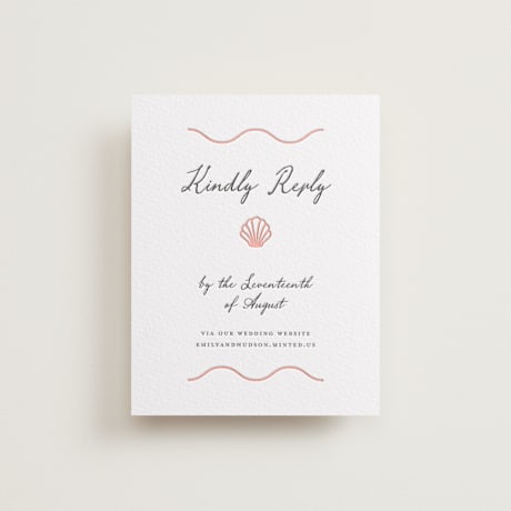 Letterpress RSVP Online Enclosure Cards