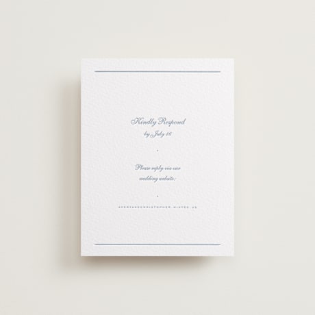 Letterpress RSVP Online Enclosure Cards