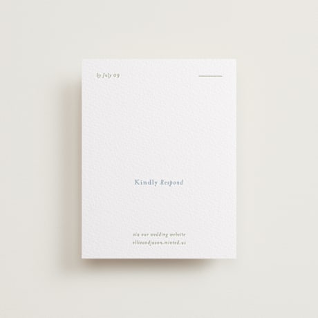 Letterpress RSVP Online Enclosure Cards