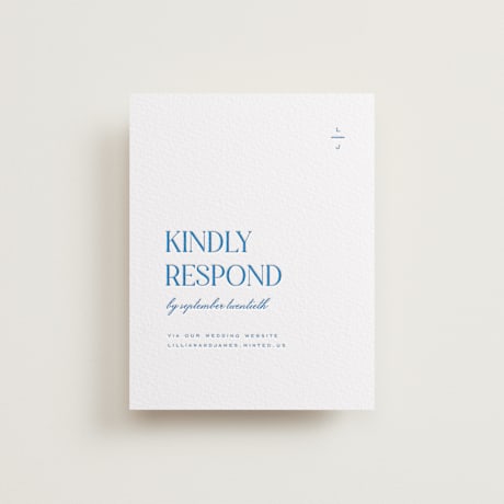 Letterpress RSVP Online Enclosure Cards