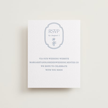 Letterpress RSVP Online Enclosure Cards