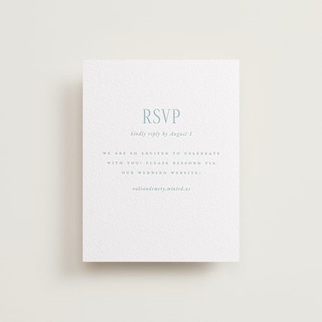 Letterpress RSVP Online Enclosure Cards