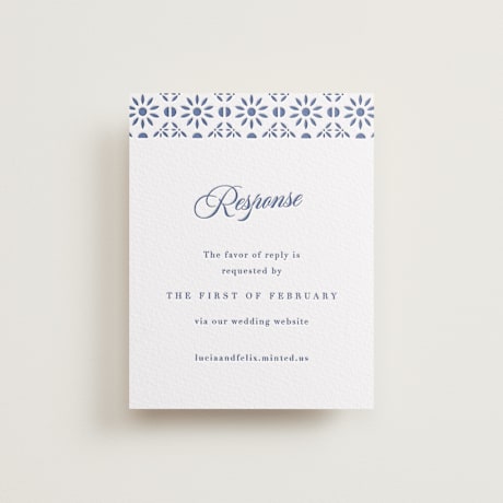 Letterpress RSVP Online Enclosure Cards