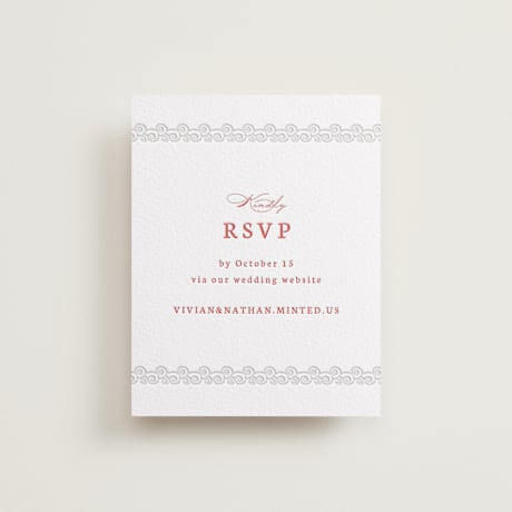 Letterpress RSVP Online Enclosure Cards
