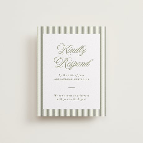 RSVP Online Enclosure Cards