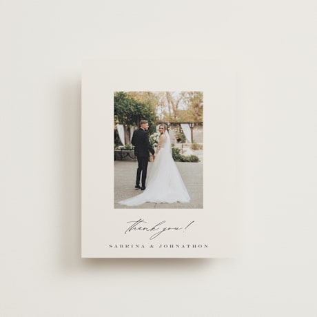 Flat Wedding Thank You Cards