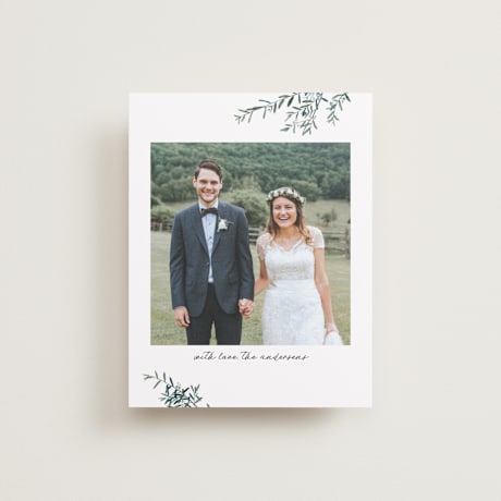 Flat Wedding Thank You Cards